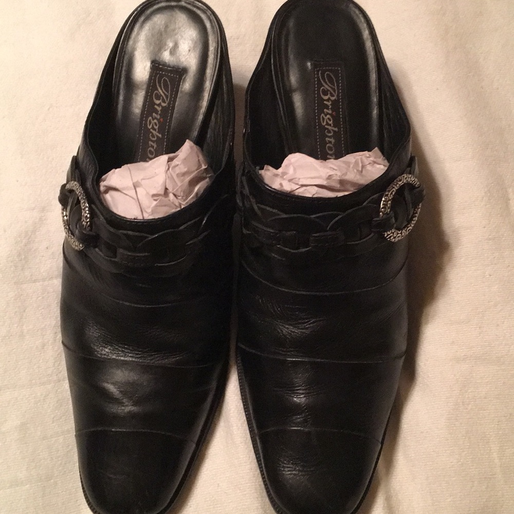 EUC Brighton Tamia clogs Black with Silver